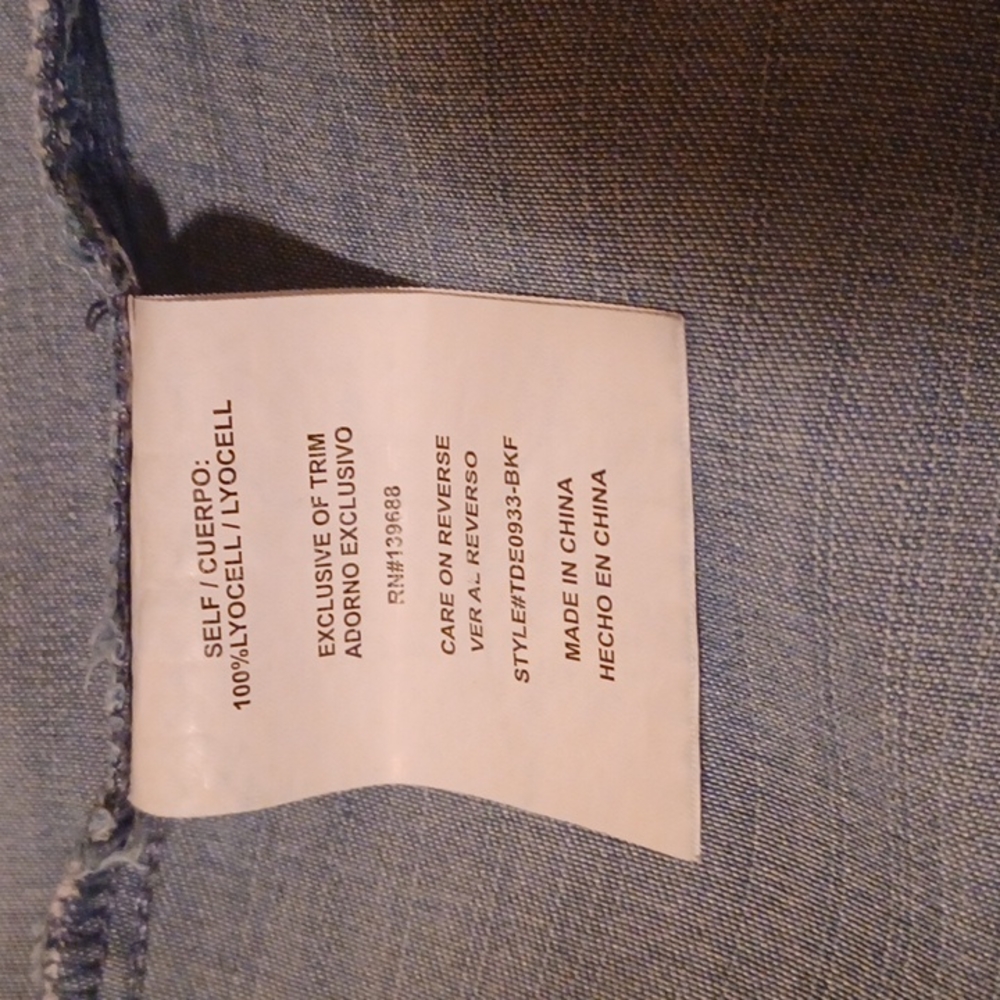 Altar'd State Distressed Chambray Denim Dress - Picture 6 of 7
